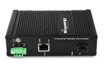 Wisynergy Networks Industrial Fibre Media Converter / Unmanaged Switch (WI-MC-D-IGS-F1T1) - Wisynergy